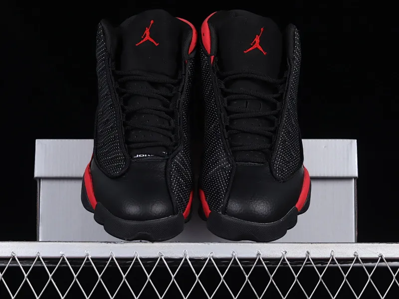 All categories Air Jordan Jordan series basketball shoes Air Jordan 13 Air Jordan 13 "BRED" AJ13 Joe 13 black and red basketball shoes 414571-004
